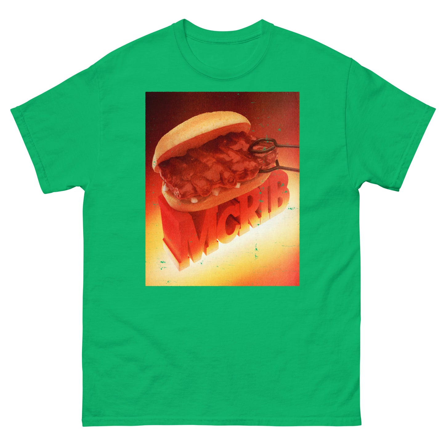 McRib Vintage Poster Distressed Unisex Classic T-Shirt