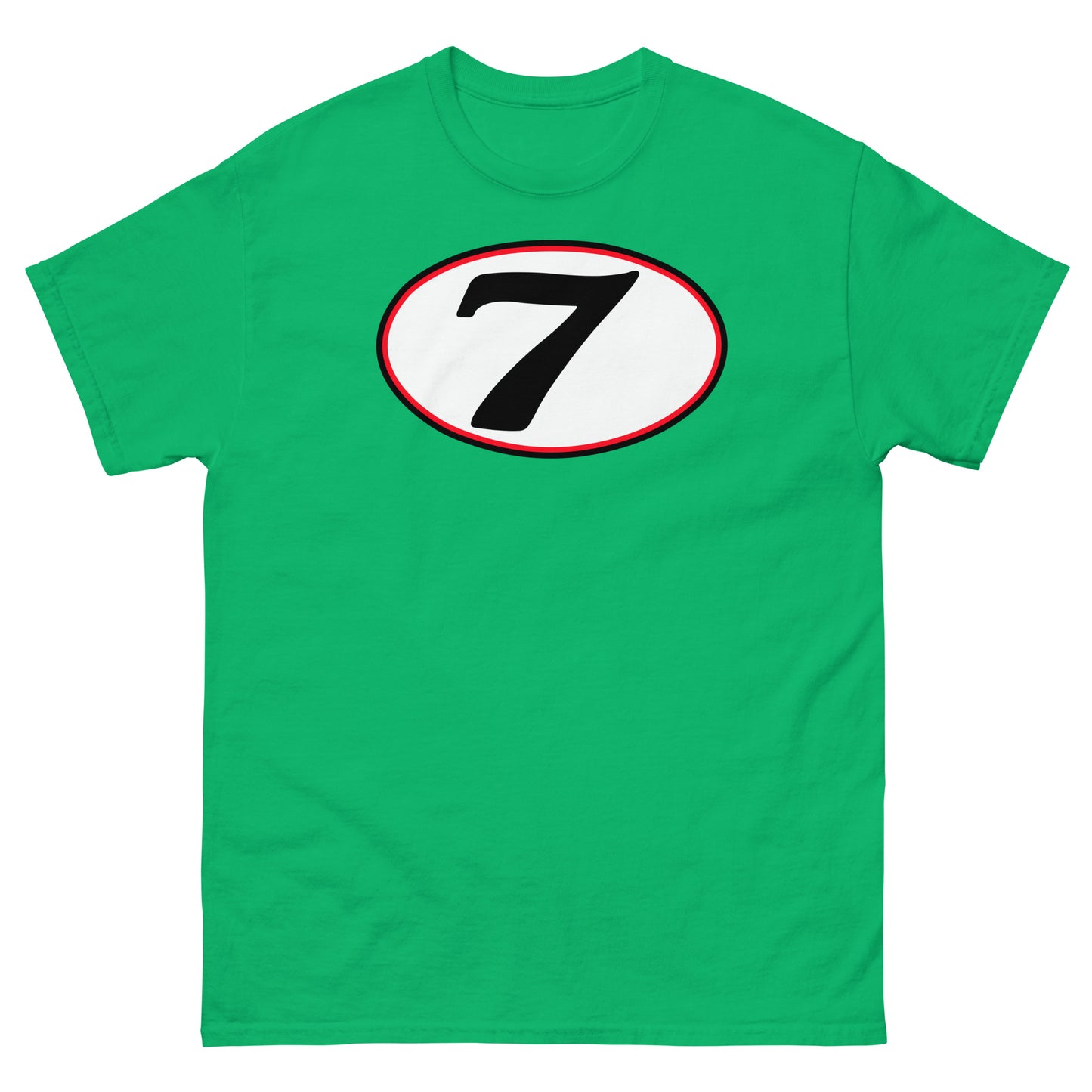 v7 Moto Racer (White) Rear Fairing Number Plate Unisex Classic Tee