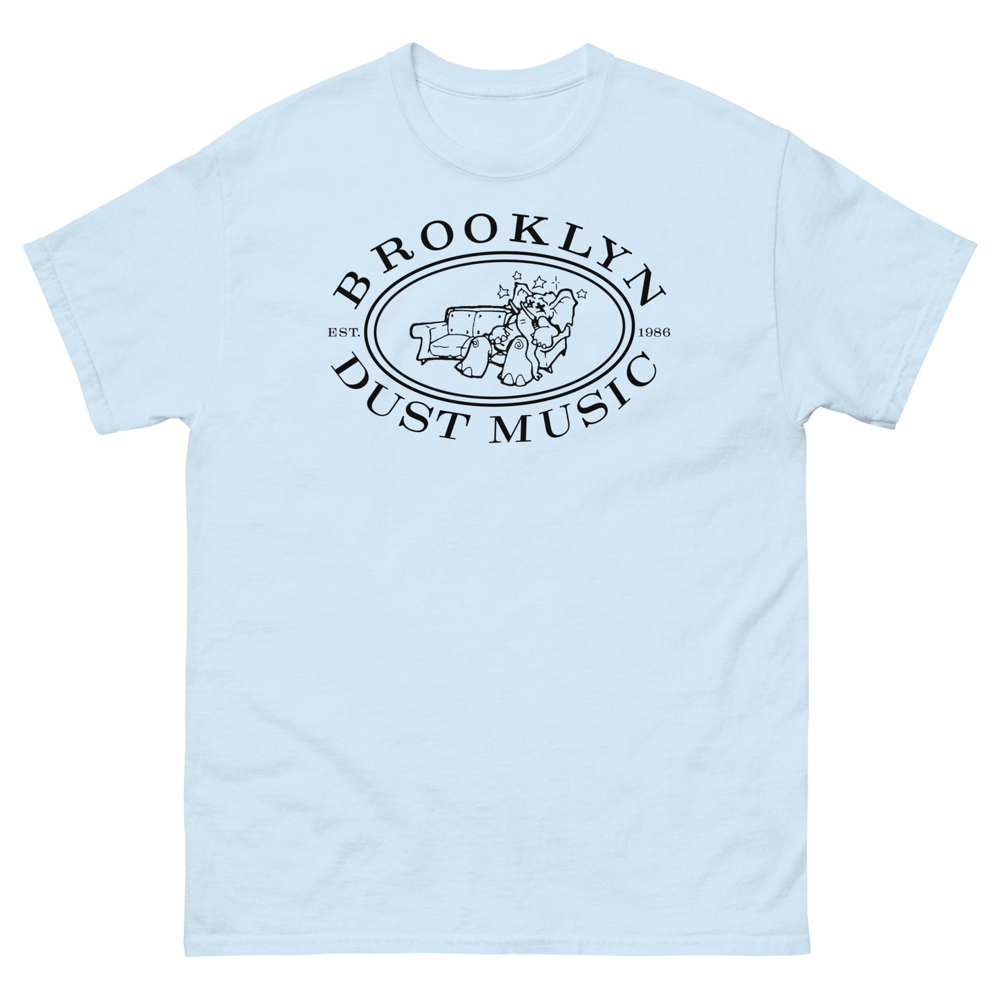 Brooklyn Dust Music Elephant Logo (Black) Unisex Classic T-Shirt