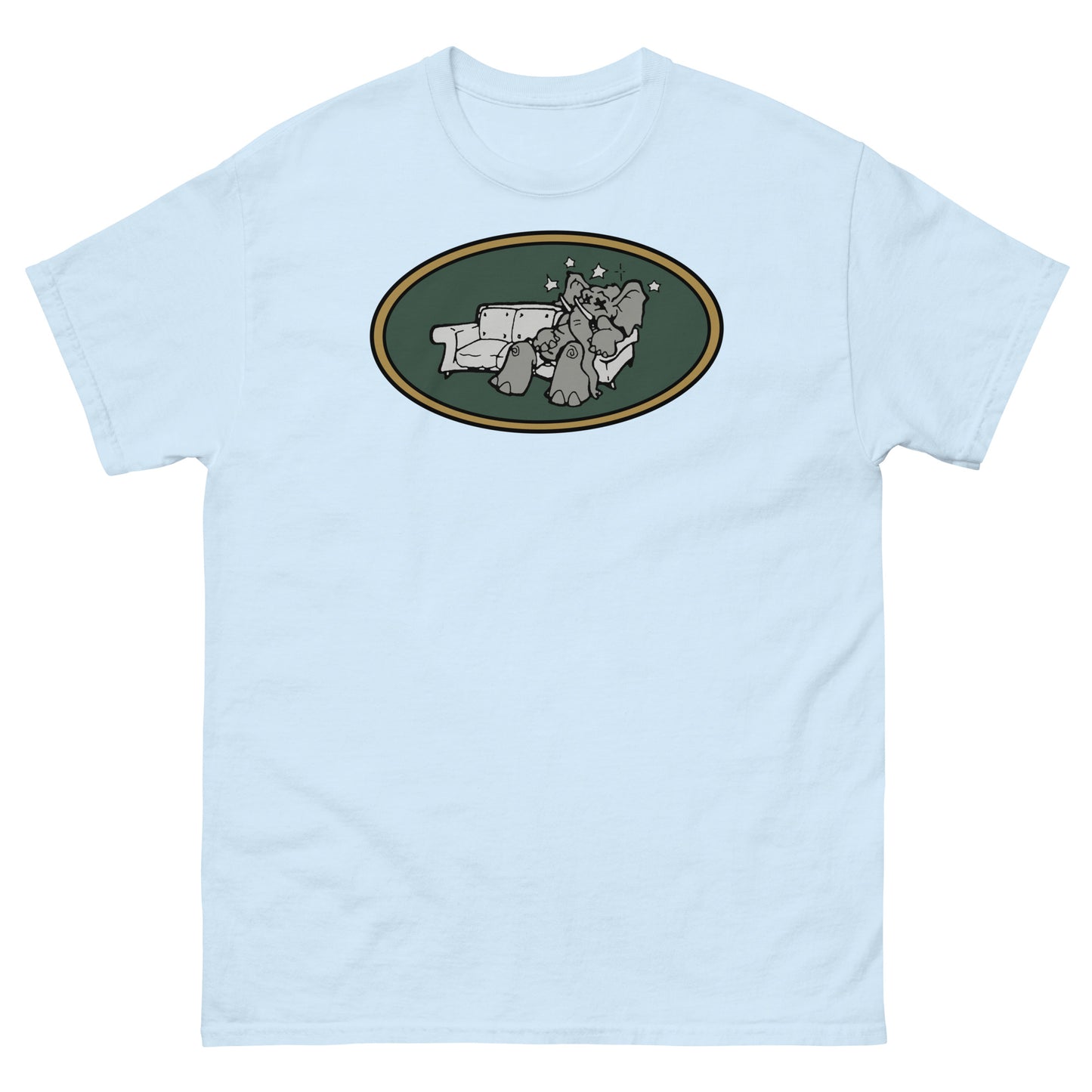 Brooklyn Dust Music Elephant Color Logo (Goblin Green) Unisex Classic Tee