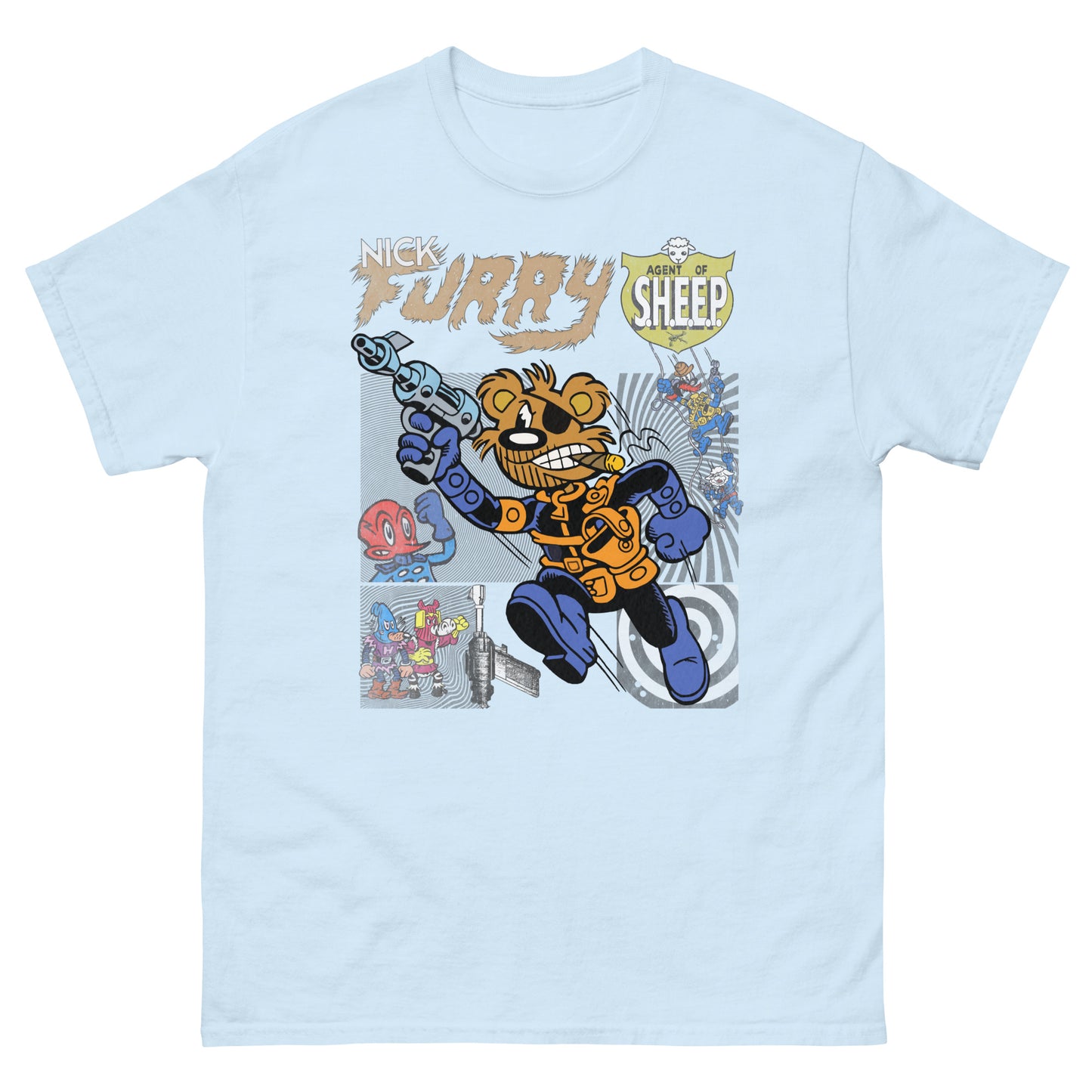 Nick Furry: Agent of S.H.E.E.P. Vintage Star Comics Unisex Classic Tee