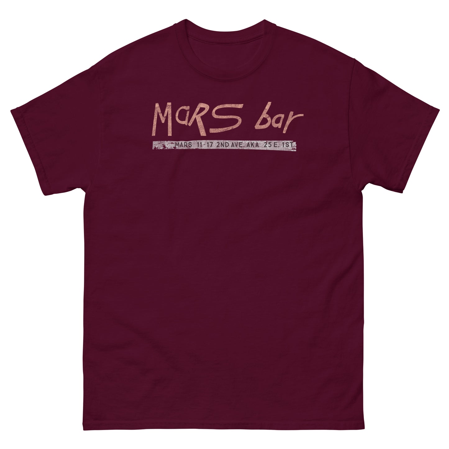 Mars Bar NYC Dive Bar Memorial Distressed Unisex Classic Tee