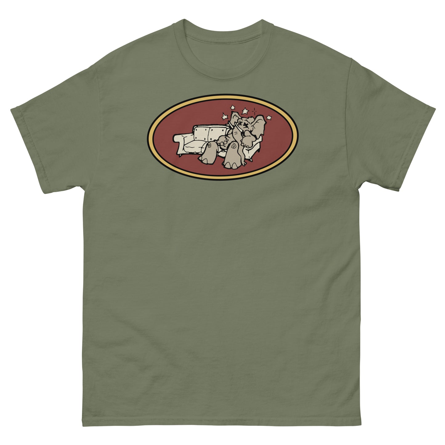 Brooklyn Dust Music Elephant Color Logo (Prairie Sand) Unisex Classic Tee
