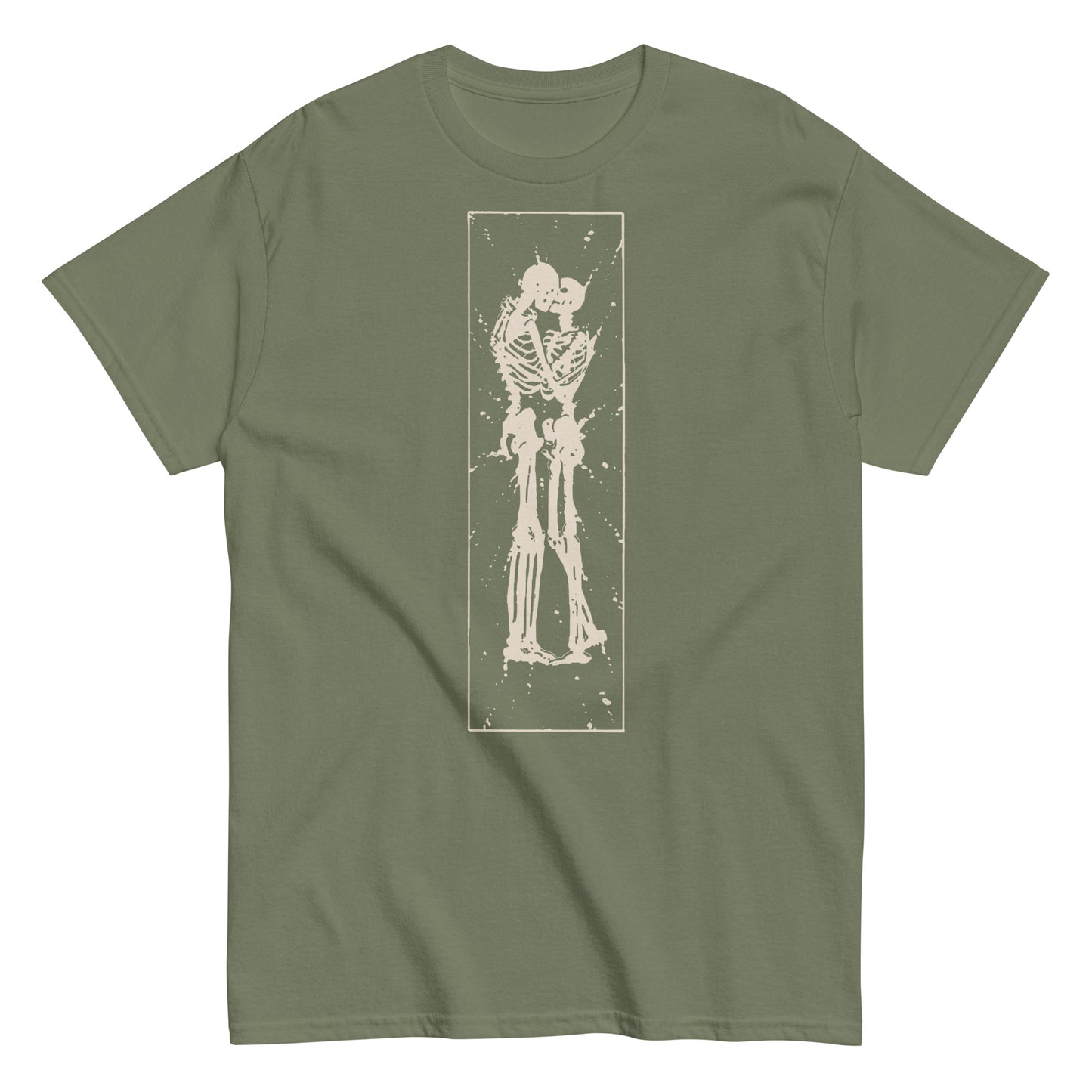 Watchmen-Inspired Skeletons Nuclear Kiss (Bone White) Classic Tee