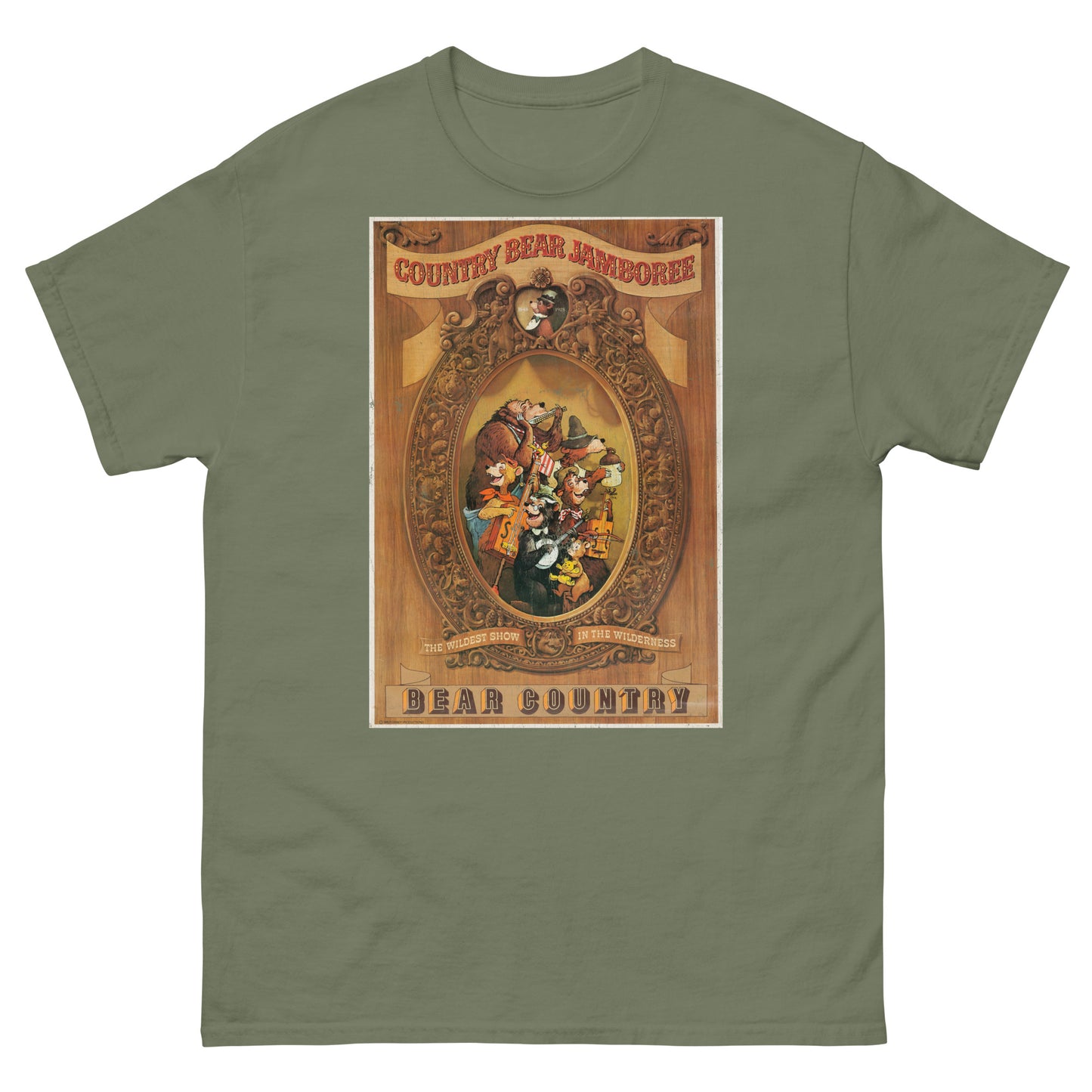 Grizzly Hall Musical Bear Attraction Distressed Poster Classic Tee