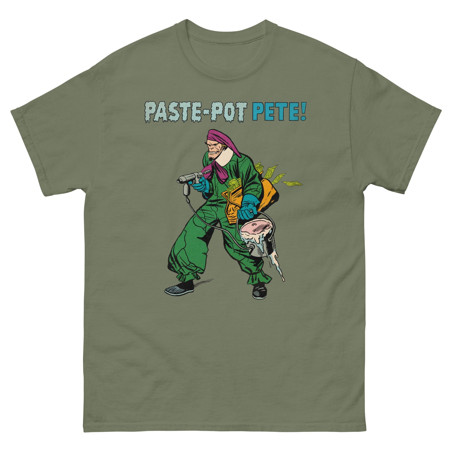 Paste-Pot Pete Halftone Vintage Comic Book Villain Unisex Classic Tee