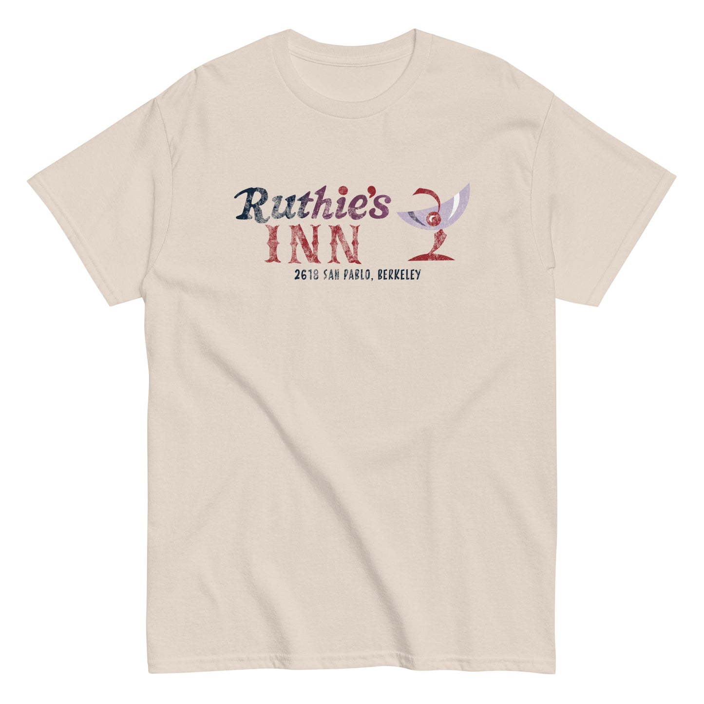 Ruthie’s Inn Berkeley, CA (Color) Distressed Vintage Rock Venue Graphic Tee