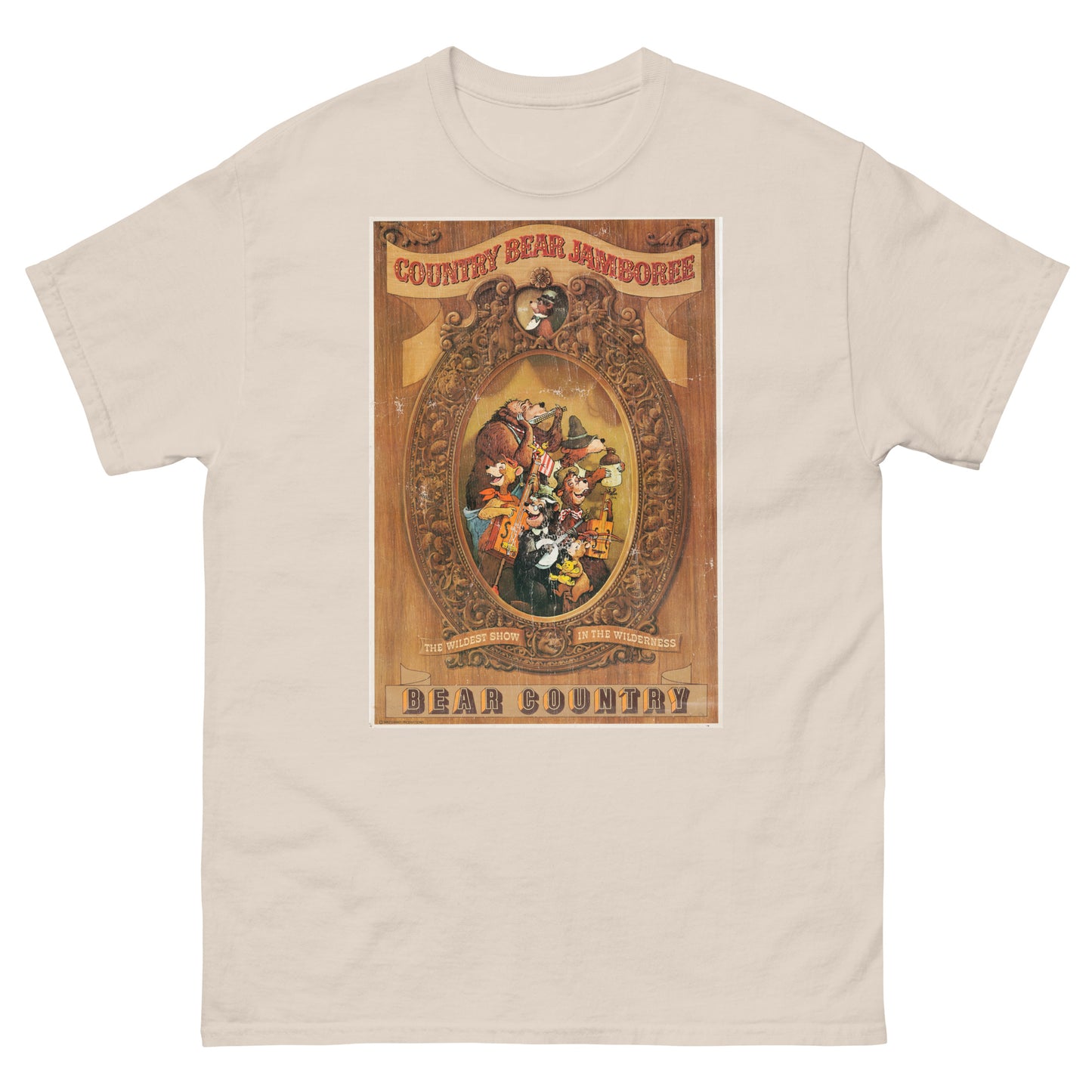 Grizzly Hall Musical Bear Attraction Distressed Poster Classic Tee
