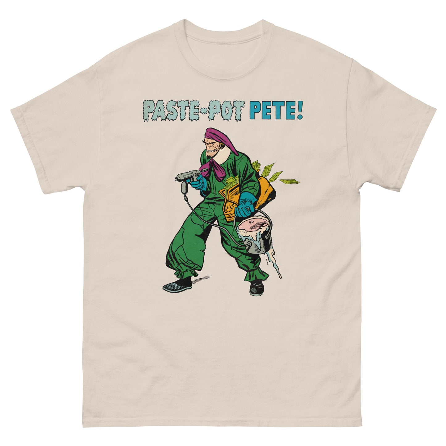 Paste-Pot Pete Halftone Vintage Comic Book Villain Unisex Classic Tee
