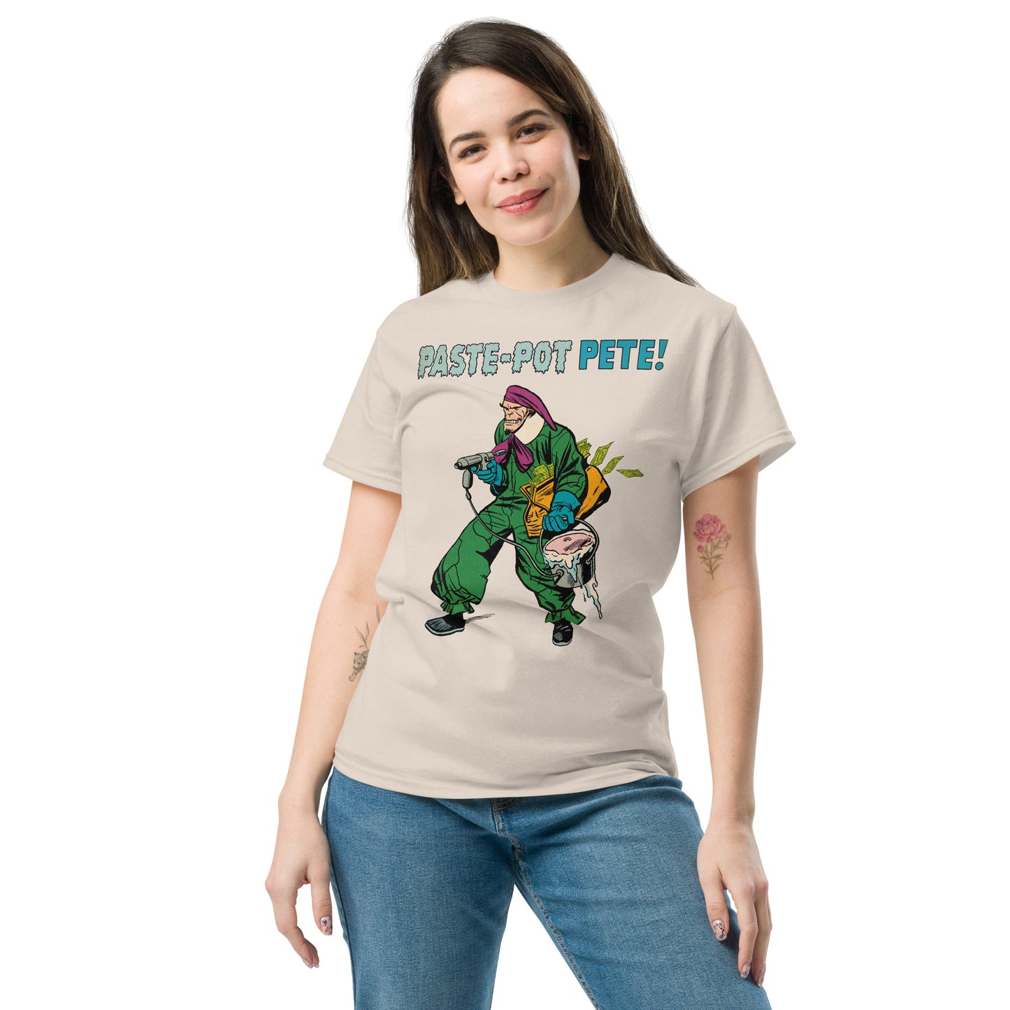 Paste-Pot Pete Halftone Vintage Comic Book Villain Unisex Classic Tee