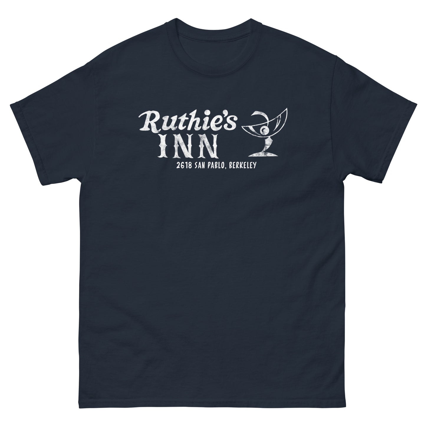 Ruthie’s Inn Berkeley, CA (White) Distressed Vintage Rock Venue Graphic Tee