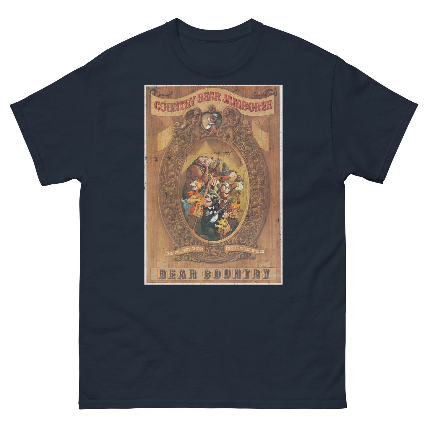 Grizzly Hall Musical Bear Attraction Distressed Poster Classic Tee