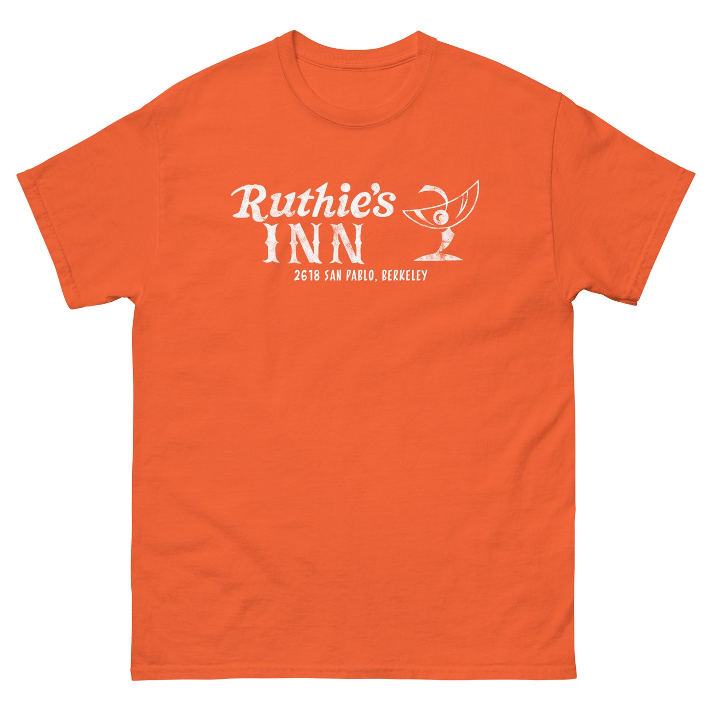 Ruthie’s Inn Berkeley, CA (White) Distressed Vintage Rock Venue Graphic Tee