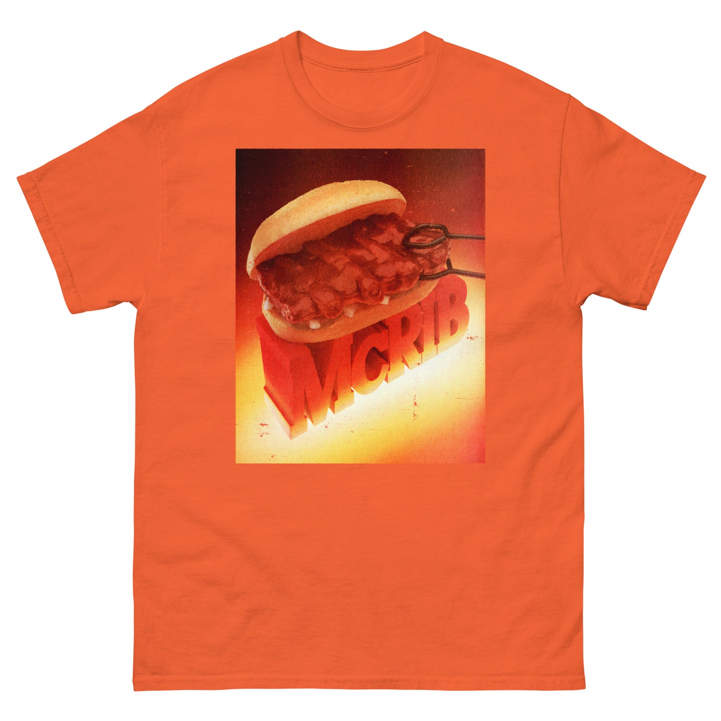 McRib Vintage Poster Distressed Unisex Classic T-Shirt