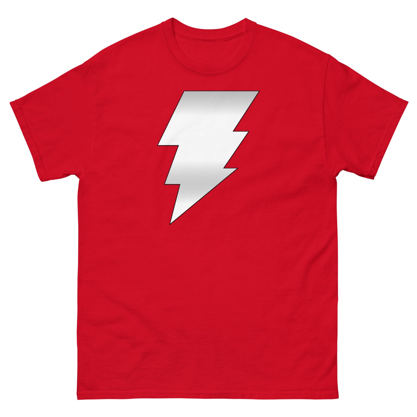 Magus Silver Lightning Bolt | Retro Cosmic Comic Book Villain Cosplay Tee