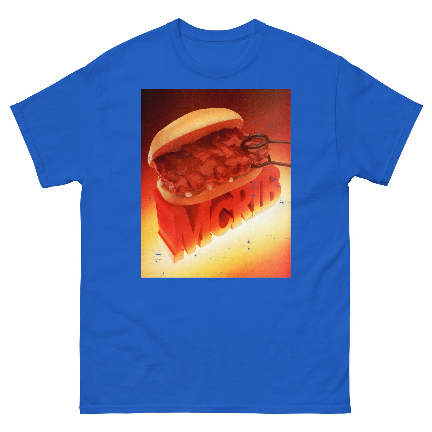 McRib Vintage Poster Distressed Unisex Classic T-Shirt