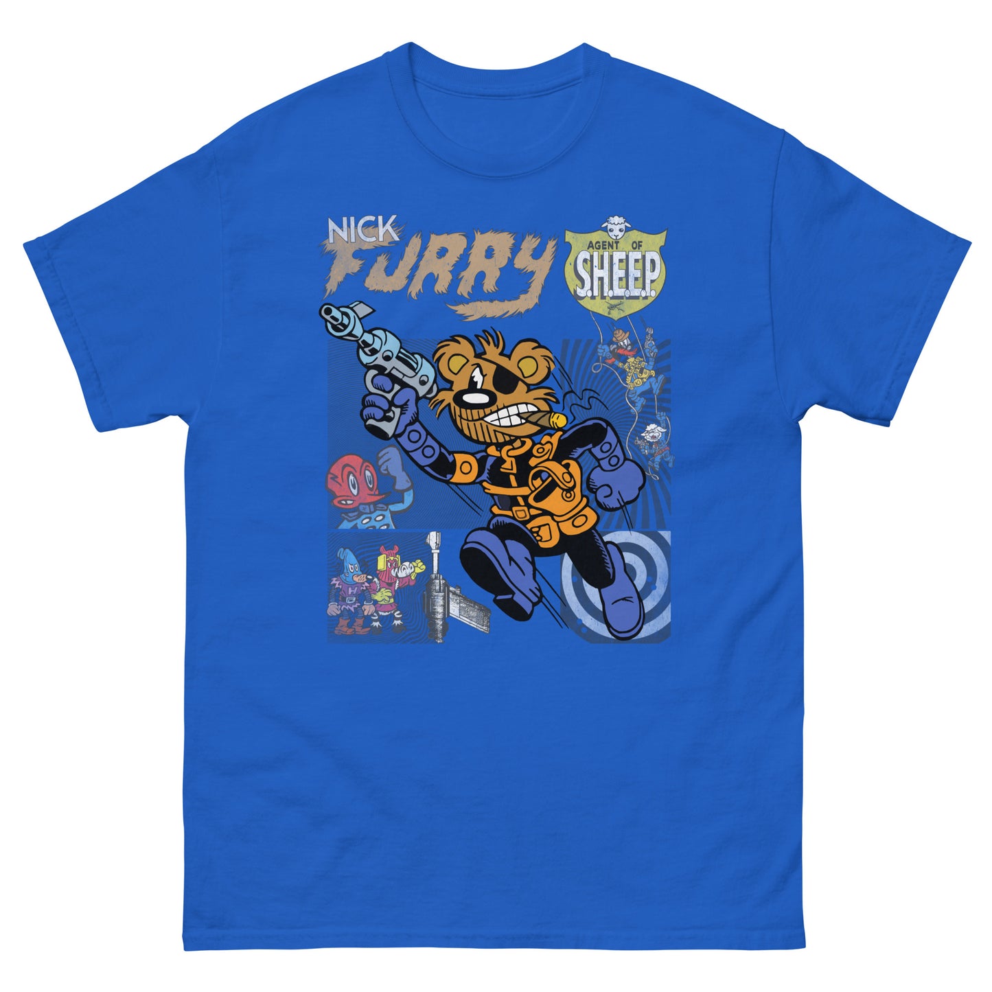 Nick Furry: Agent of S.H.E.E.P. Vintage Star Comics Unisex Classic Tee