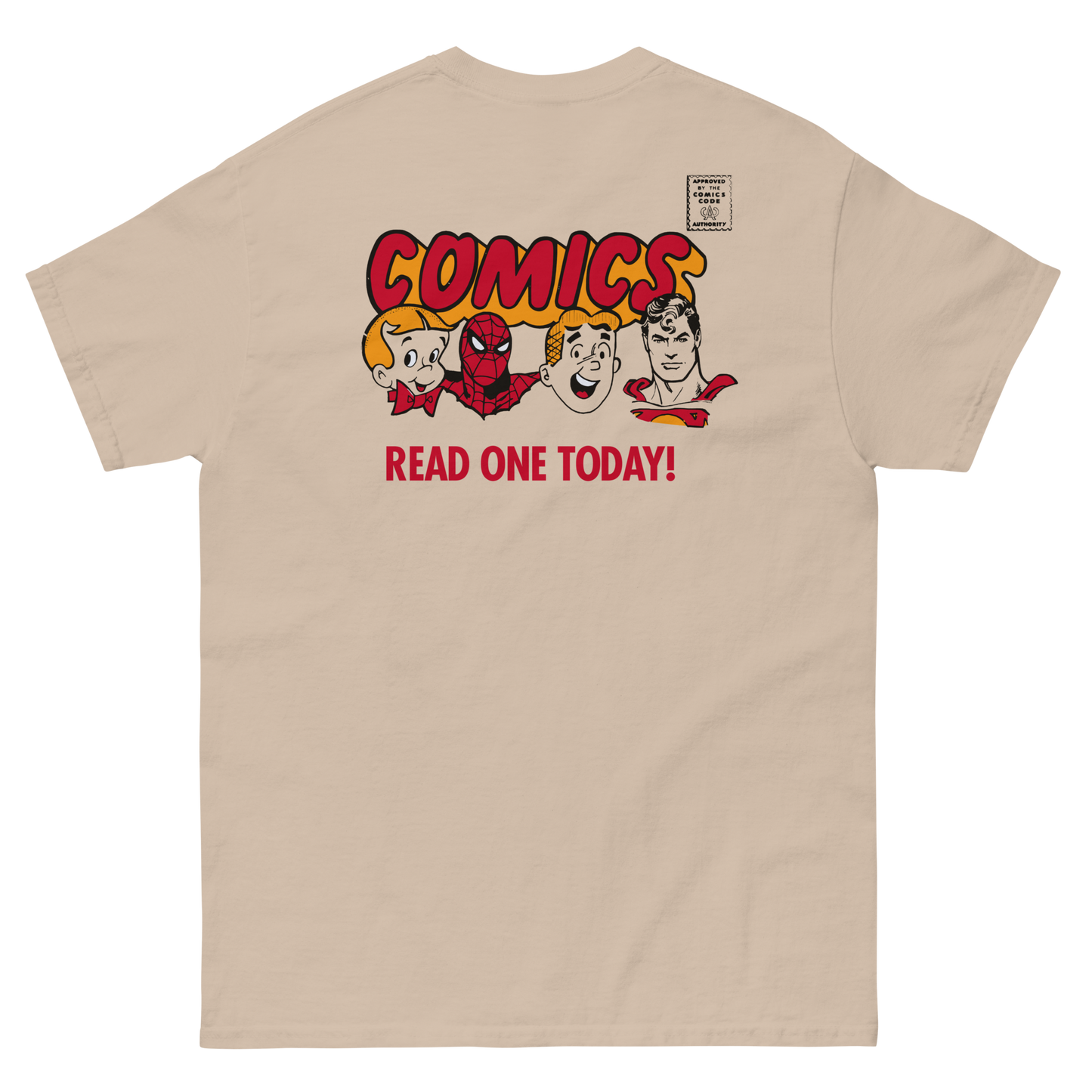 Comics Read One Today! (Female Characters) Vintage Spinner Rack Topper Unisex Classic T-Shirt