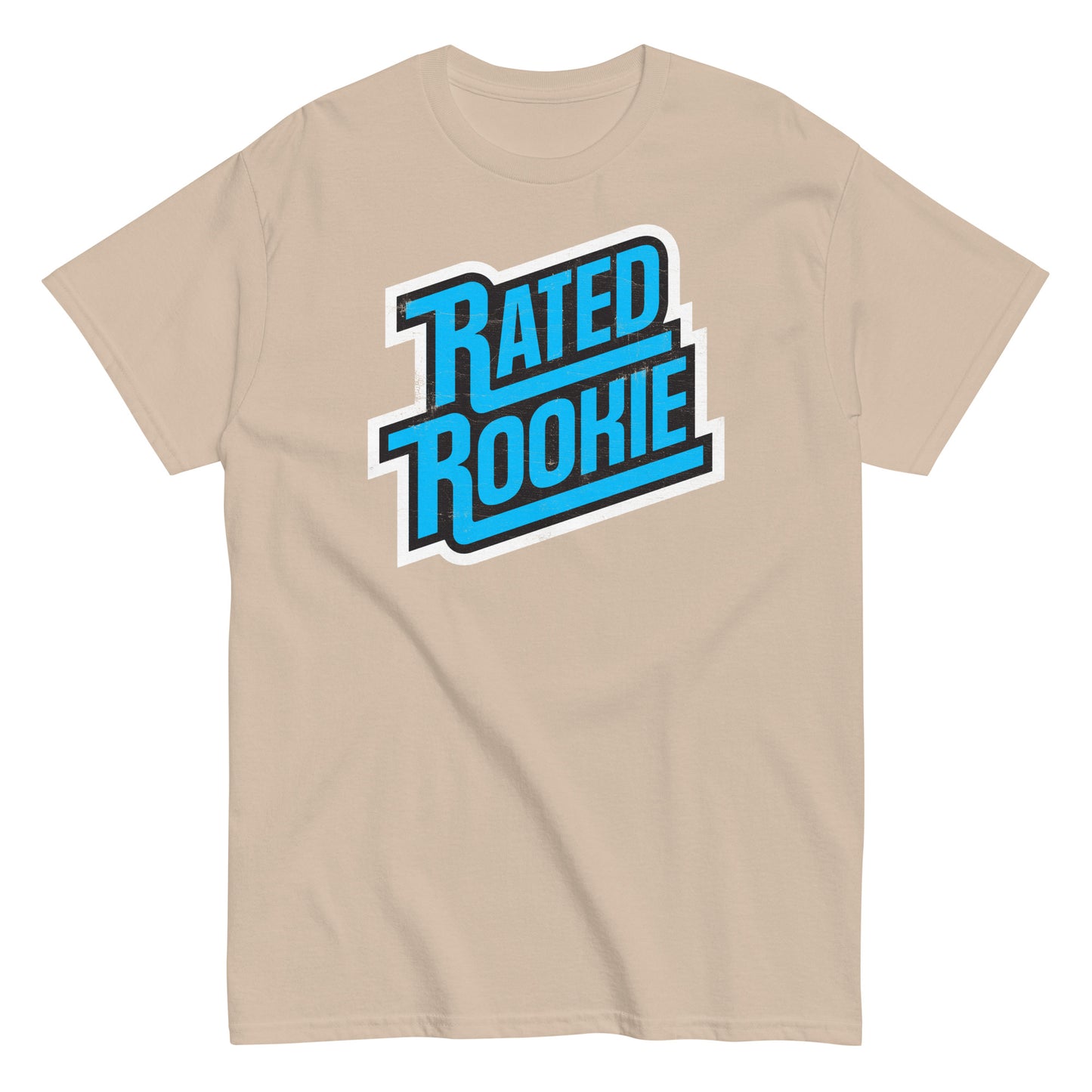 Rated Rookie Trading Card Logo Distressed Unisex Classic Tee