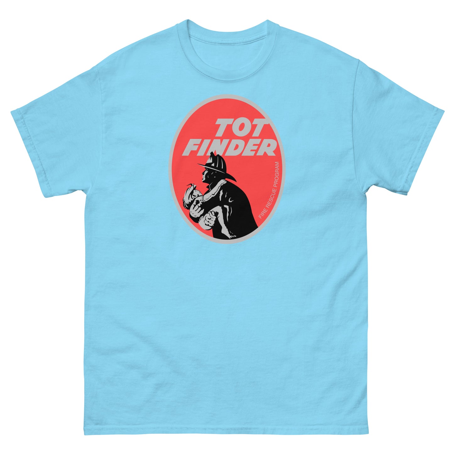 TOT Finder Fire Rescue Program Tee | Vintage Firefighter Safety Logo Unisex Classic Tee