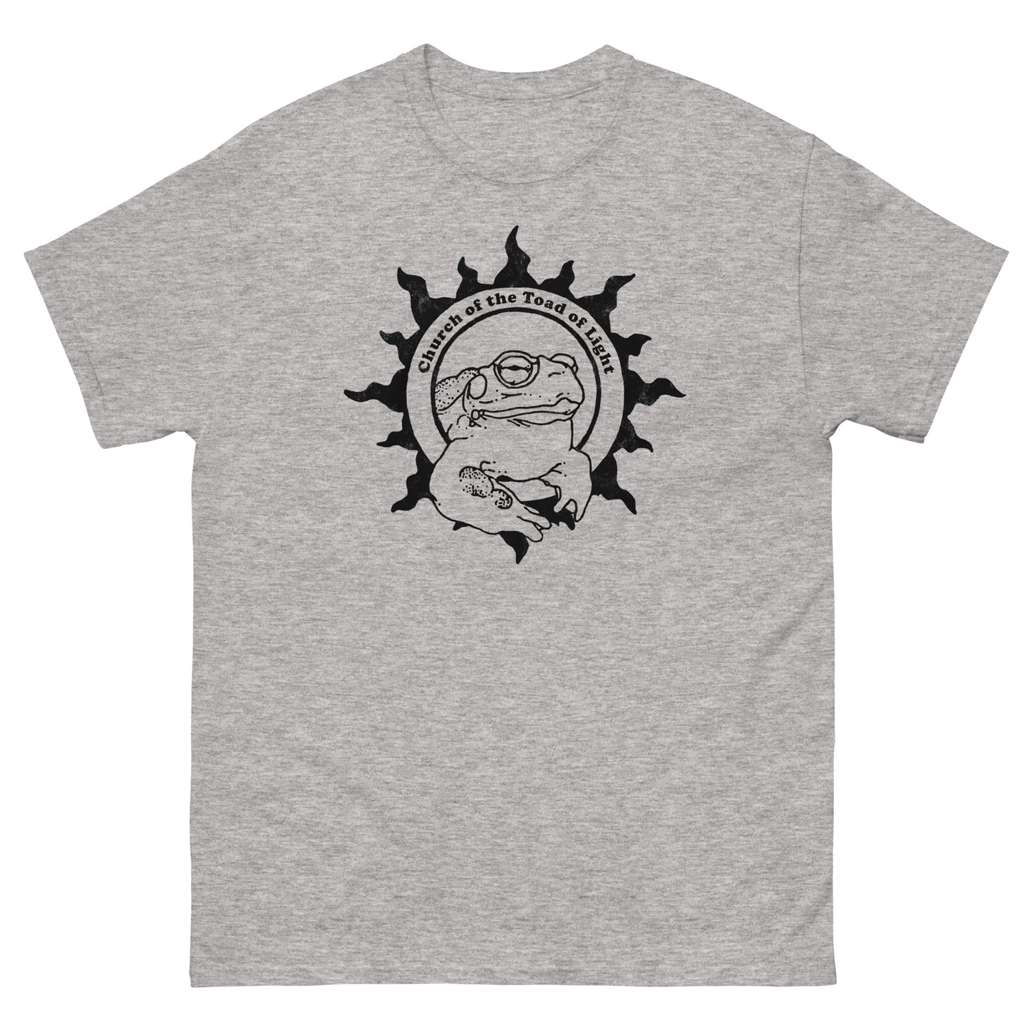 Church of the Toad of Light Bufo Alvarius Distressed Psychedelic Meme Tee | Front & Back Design Unisex Classic T-Shirt