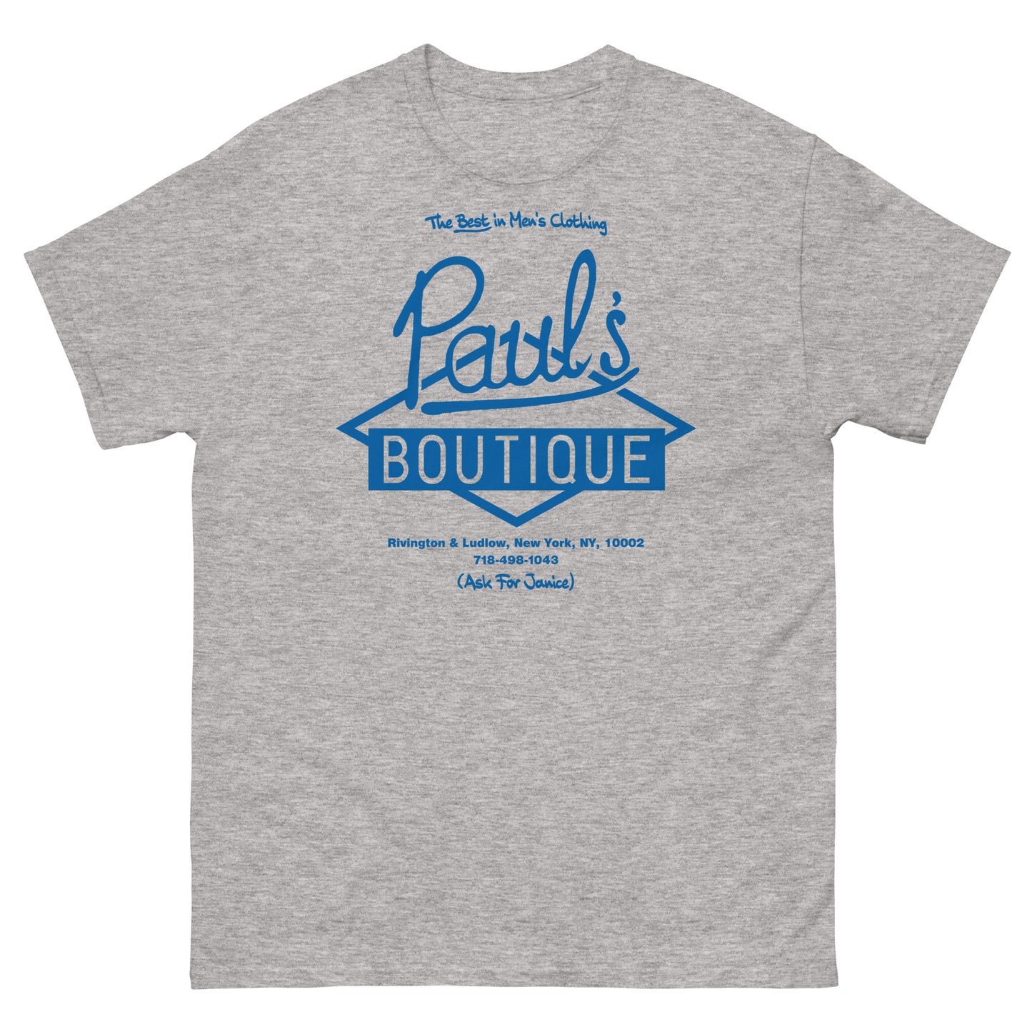 Paul’s Boutique “The Best in Men’s Clothing” Diamond Logo (Brooklyn Blue) Unisex Classic Tee