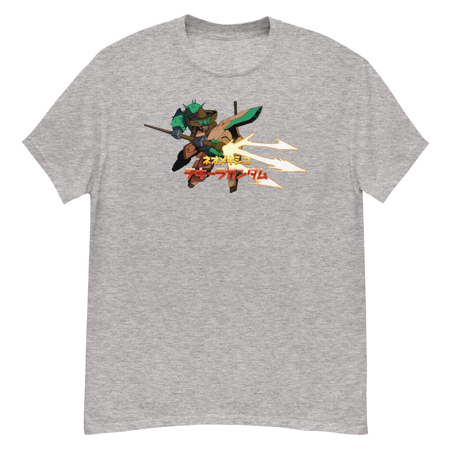 Neo Mexico Tequila Giant Robot Mech Distressed Graphic Anime Fan Gear Unisex Classic Tee