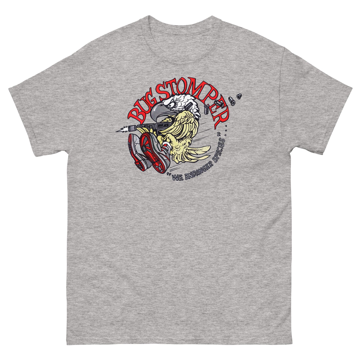 Bug Stomper Eagle "We Endanger Species" Cosplay Unisex Classic Tee