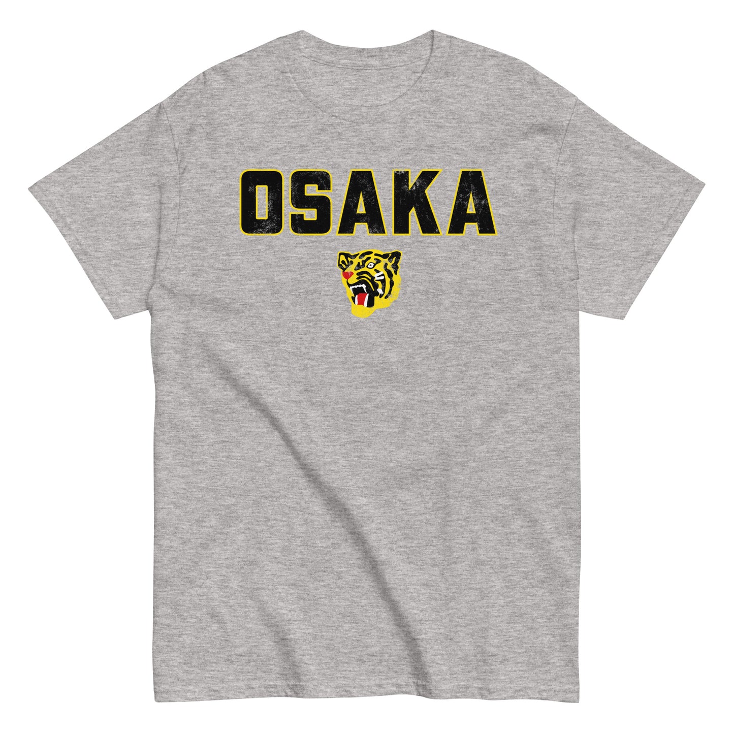 Osaka Tigers (Black) Vintage Japanese Baseball Distressed Unisex Classic Tee