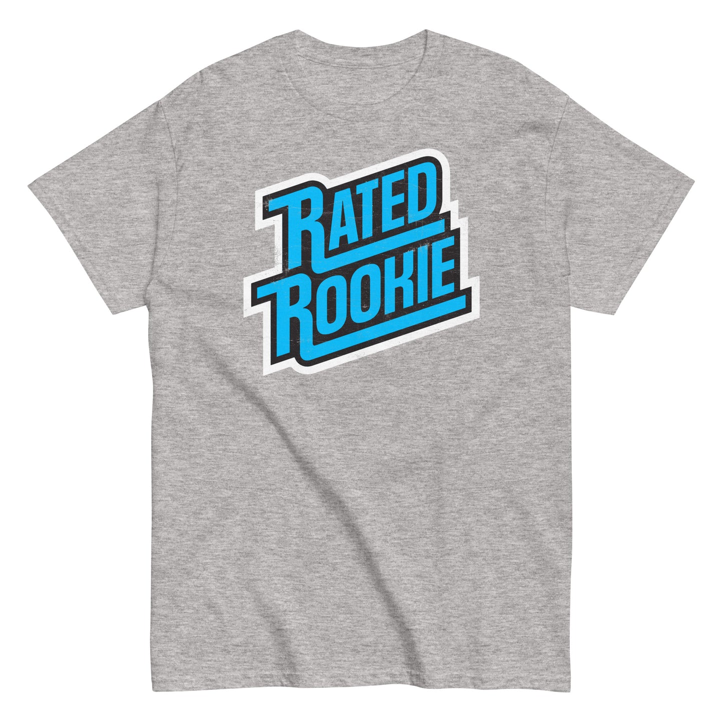 Rated Rookie Trading Card Logo Distressed Unisex Classic Tee
