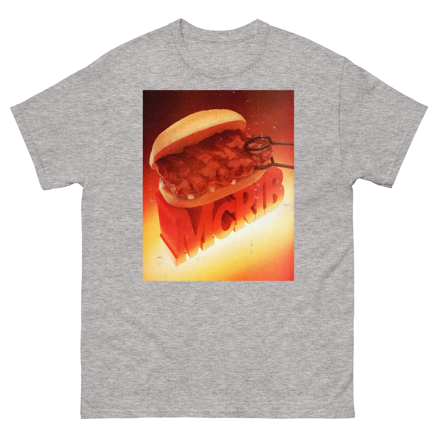 McRib Vintage Poster Distressed Unisex Classic T-Shirt
