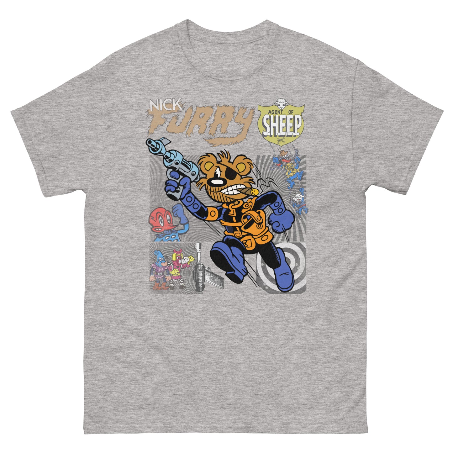 Nick Furry: Agent of S.H.E.E.P. Vintage Star Comics Unisex Classic Tee