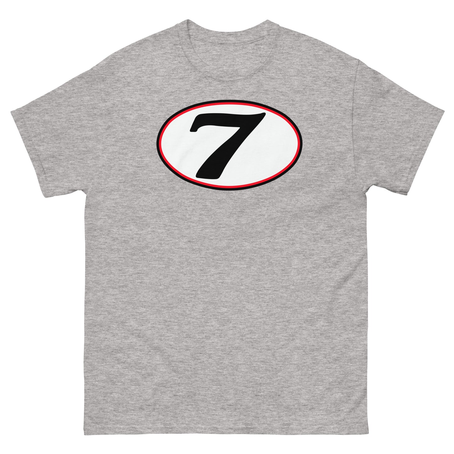 v7 Moto Racer (White) Rear Fairing Number Plate Unisex Classic Tee