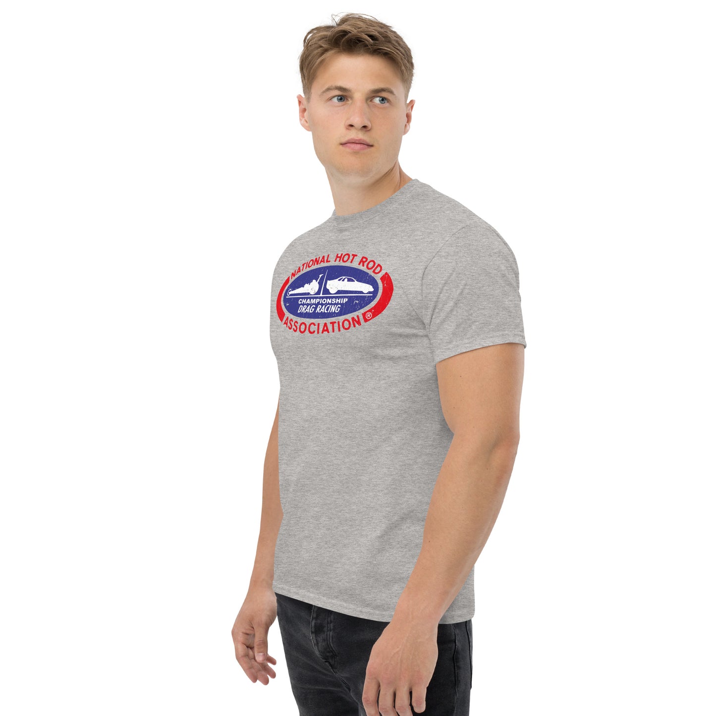 Hot Rod Drag Racing Classic Distressed Unisex Classic Tee