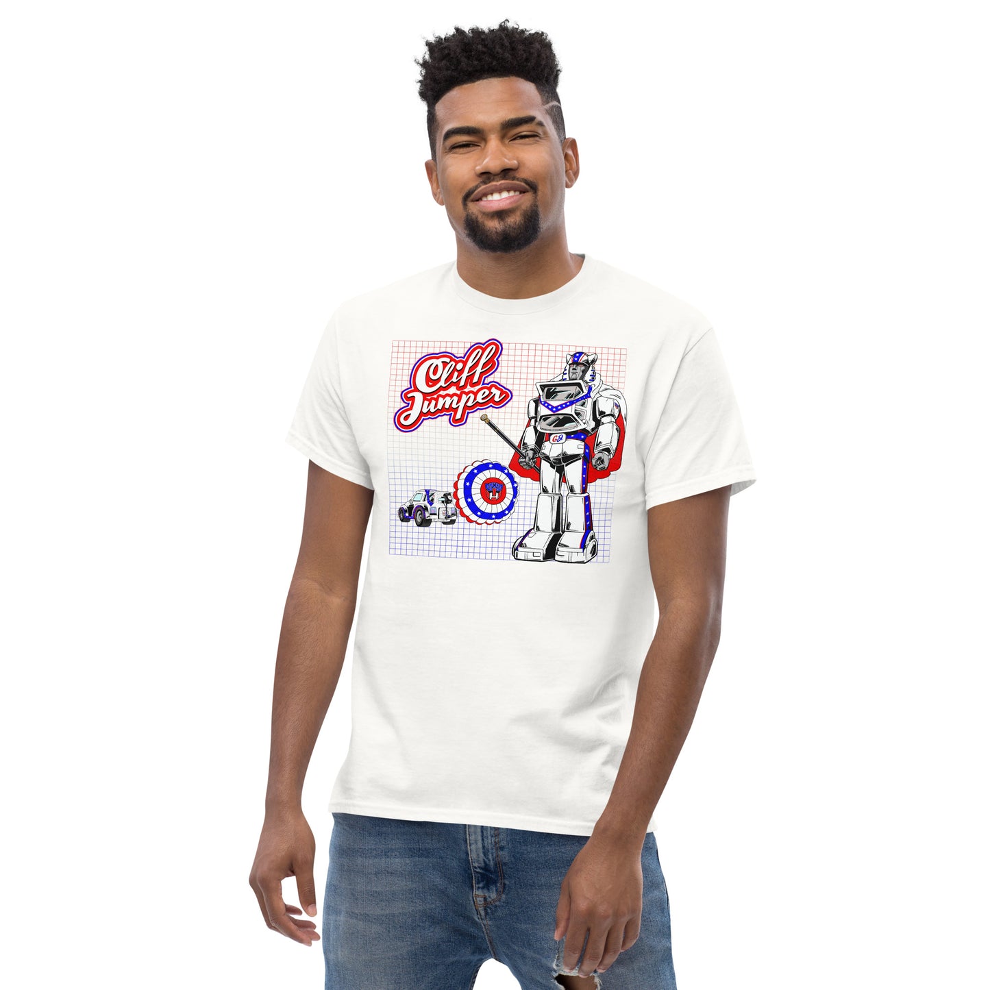 CLIFF JUMPER All-American Stunt Bot Unisex Classic Tee
