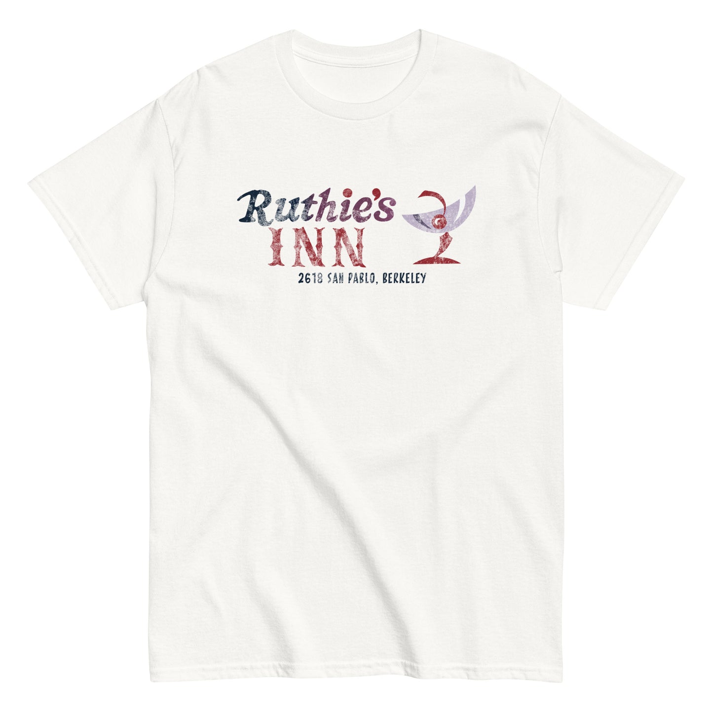 Ruthie’s Inn Berkeley, CA (Color) Distressed Vintage Rock Venue Graphic Tee