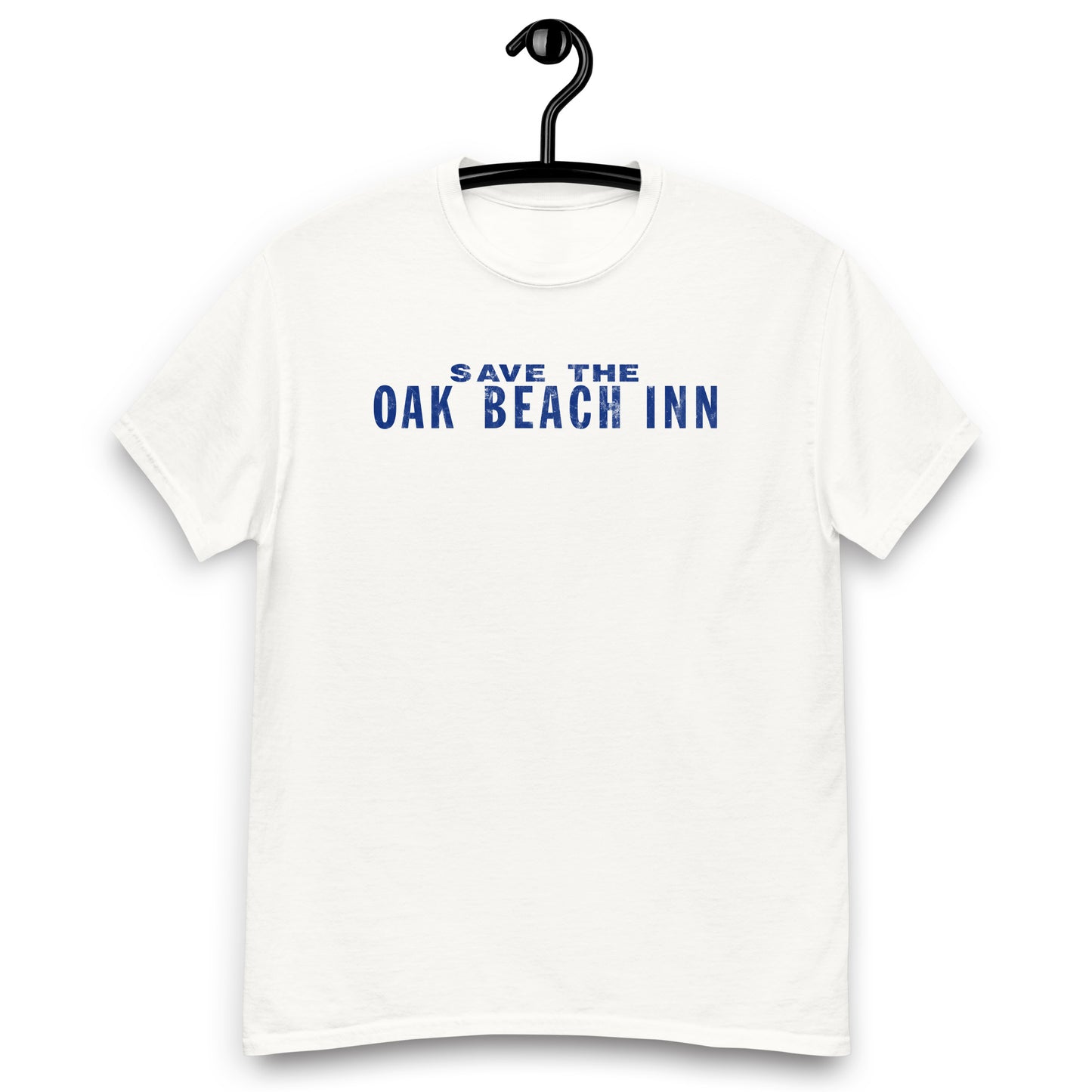 Save The Oak Beach Inn OBI Long Island New York (Distressed Blue) Vintage Unisex T-Shirt
