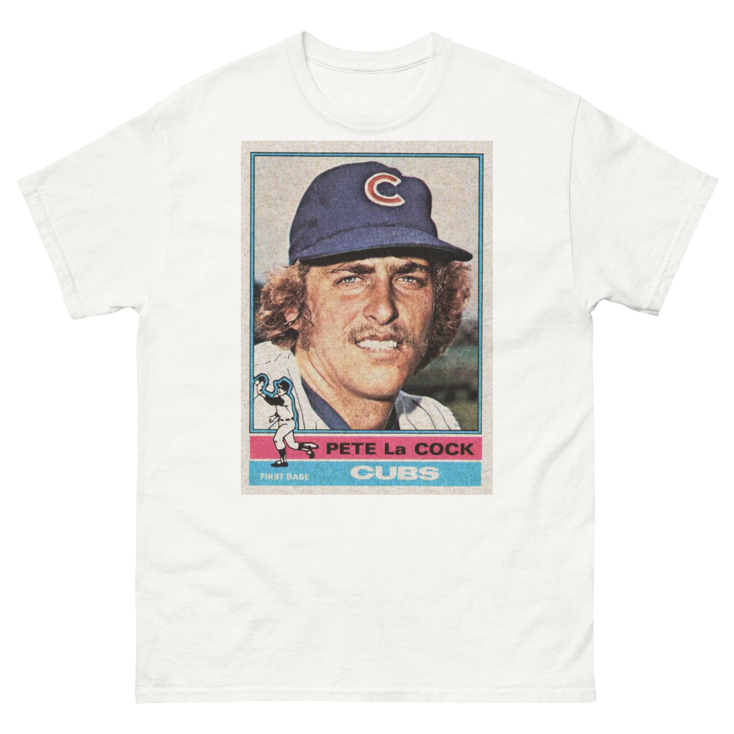 Pete La Cock 1970s Vintage Trading Card Unisex Classic Tee