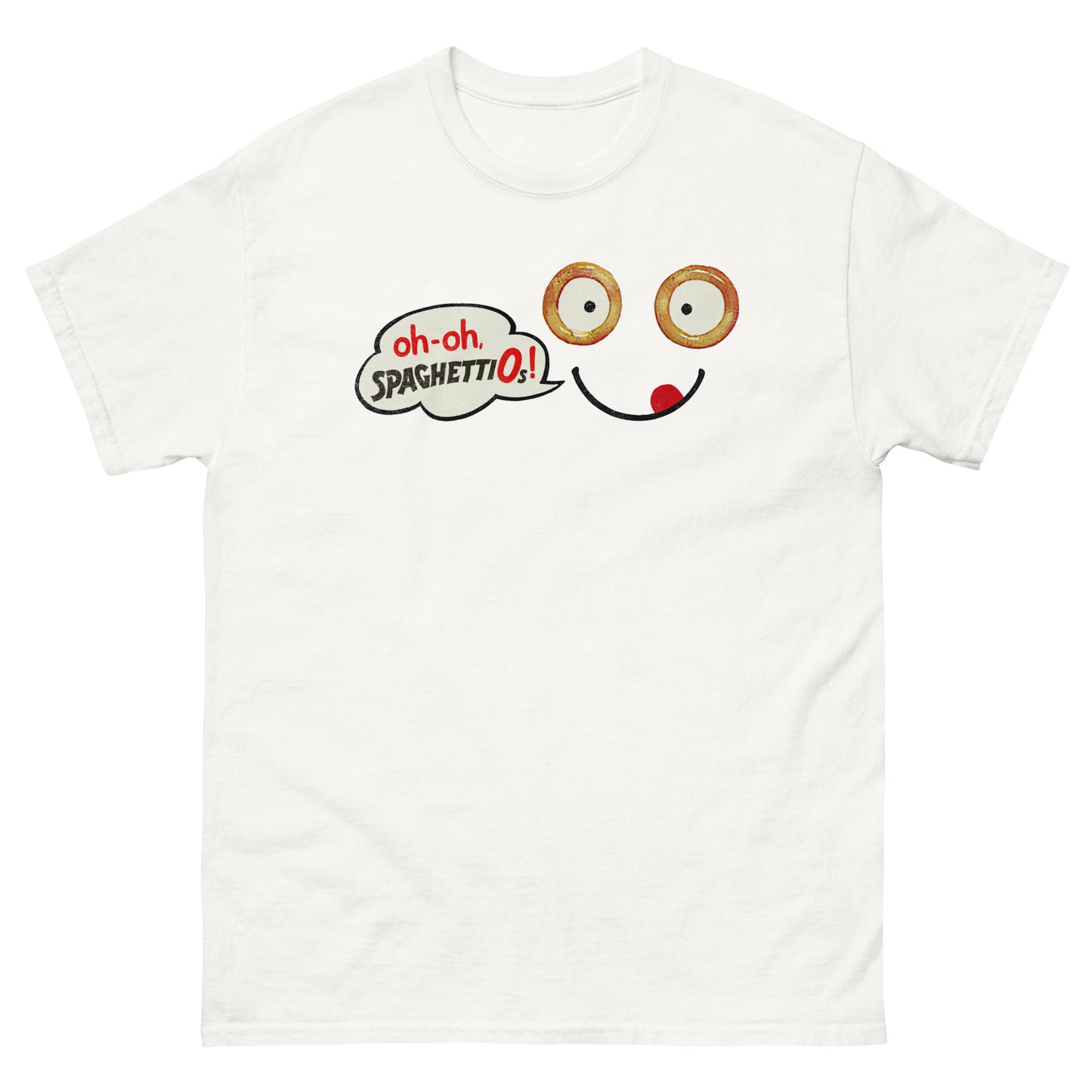 Uh-Oh Spaghetti Face Distressed Classic T-Shirt