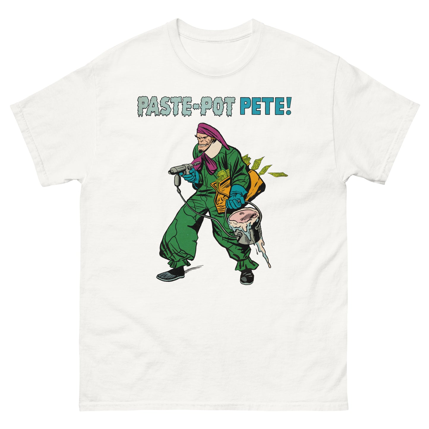 Paste-Pot Pete Halftone Vintage Comic Book Villain Unisex Classic Tee