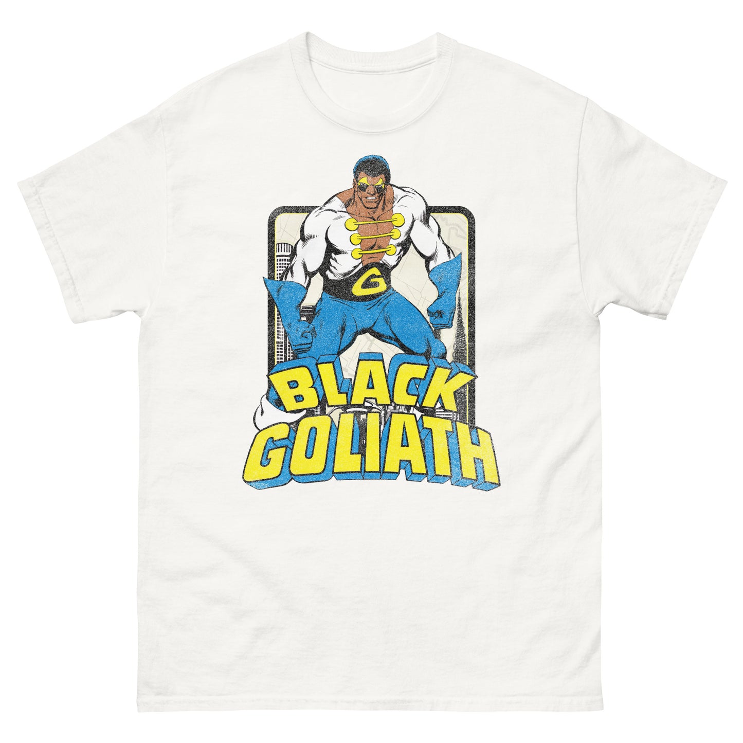 Black Goliath Retro Superhero Distressed Unisex Classic Tee