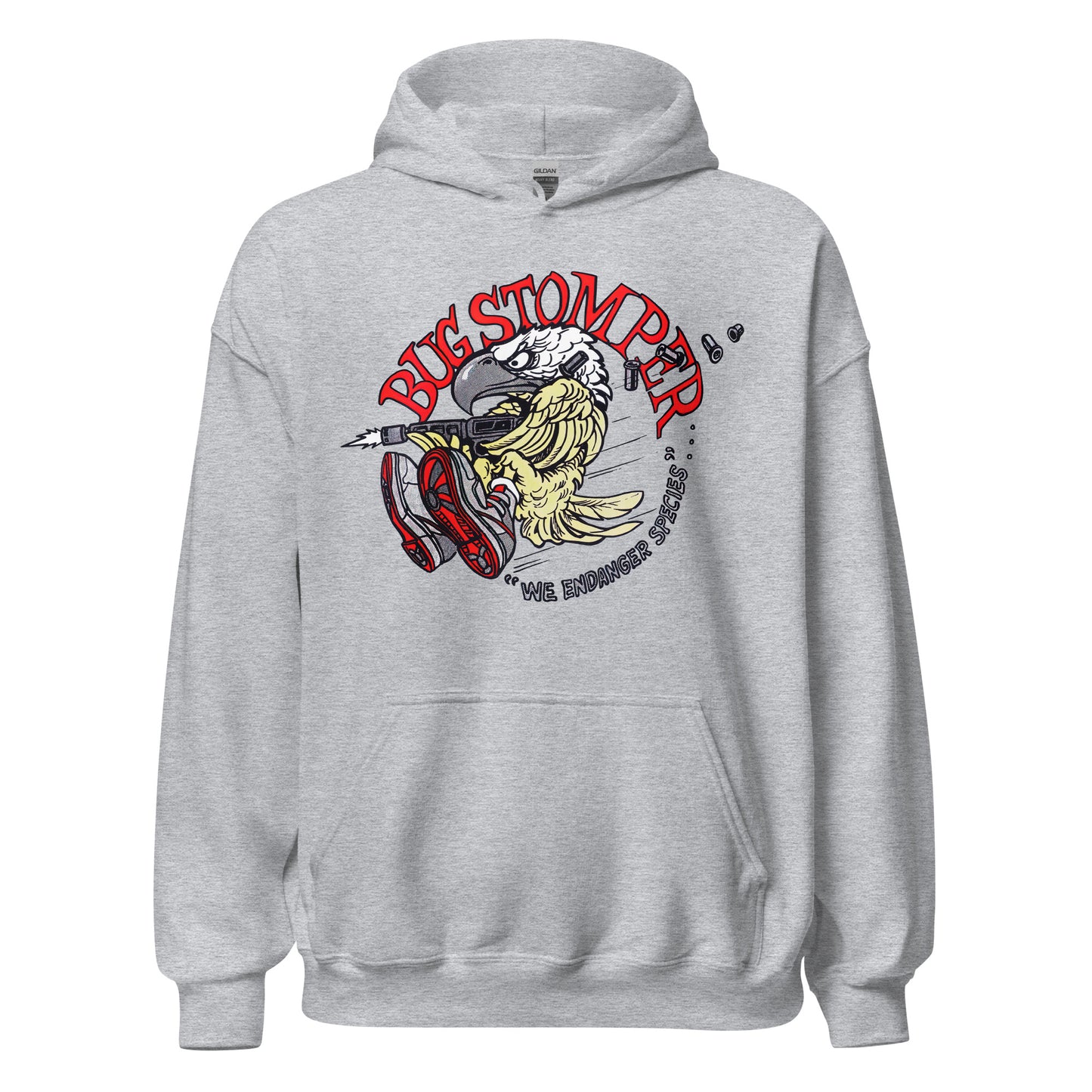 Bug Stomper Eagle "We Endanger Species" Cosplay Unisex Hoodie