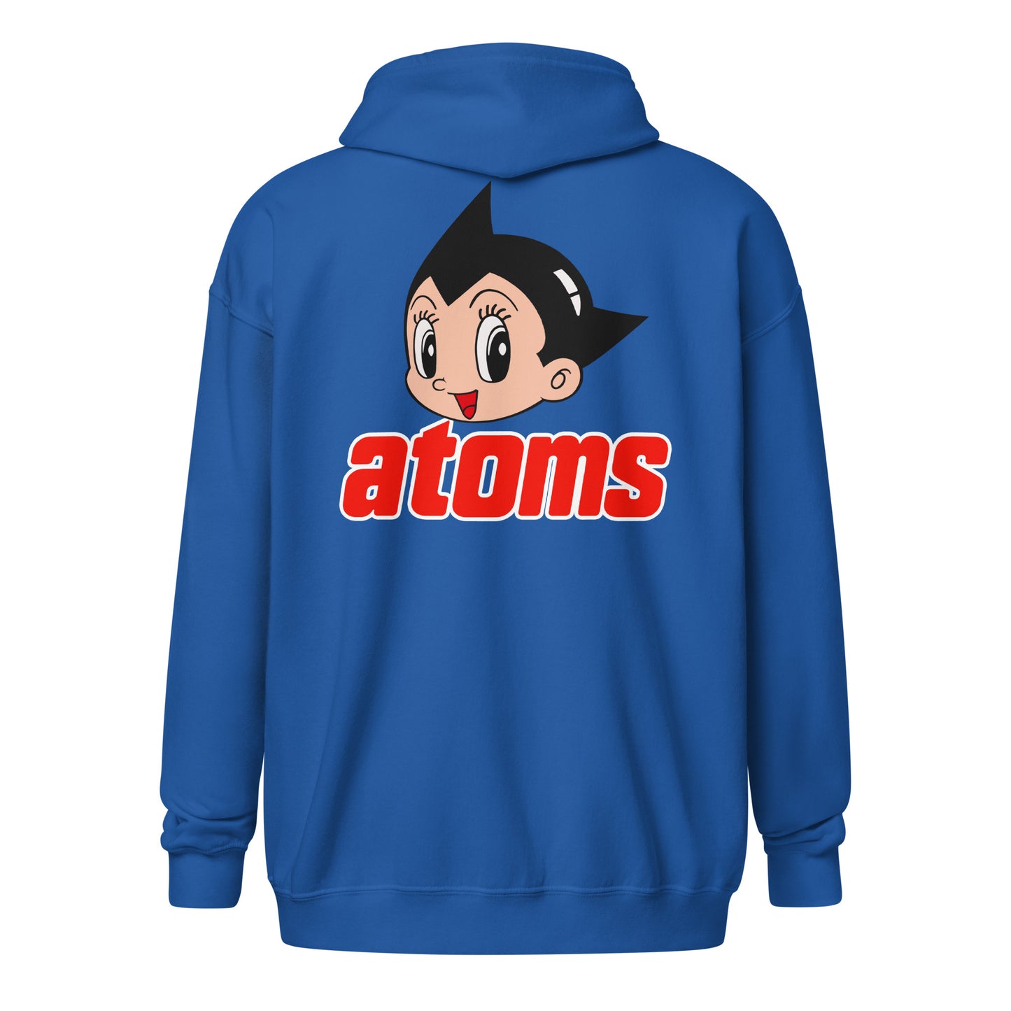 Sankei Atoms サンケイアトムズ Zip Hoodie with Embroidered ‘a’ and Back Logo Print