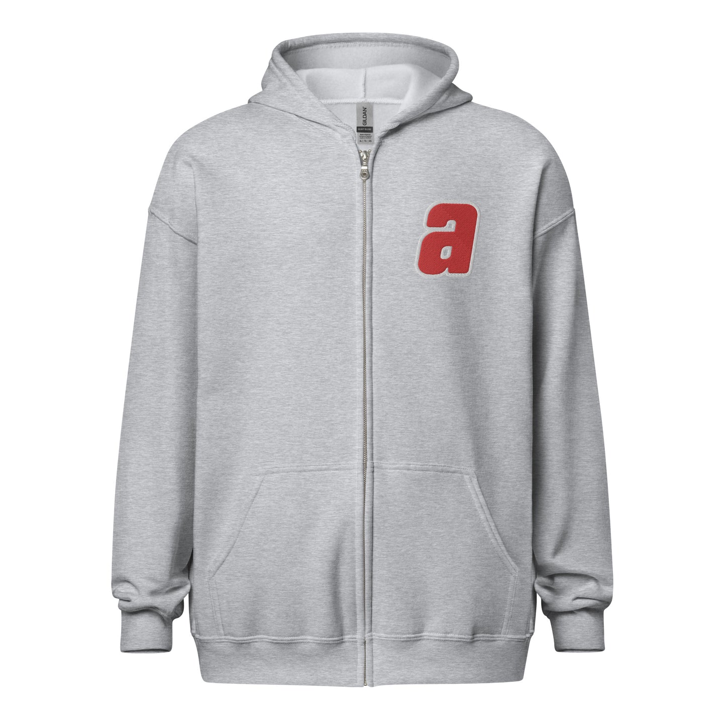 Sankei Atoms サンケイアトムズ Zip Hoodie with Embroidered ‘a’ and Back Logo Print