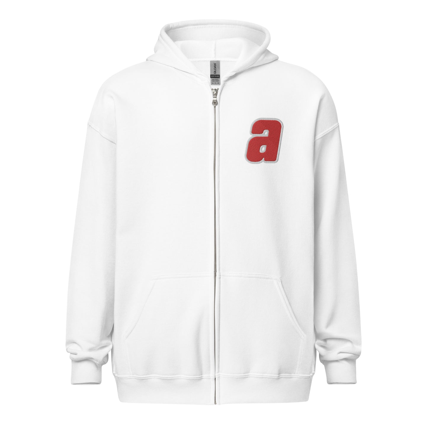 Sankei Atoms サンケイアトムズ Zip Hoodie with Embroidered ‘a’ and Back Logo Print