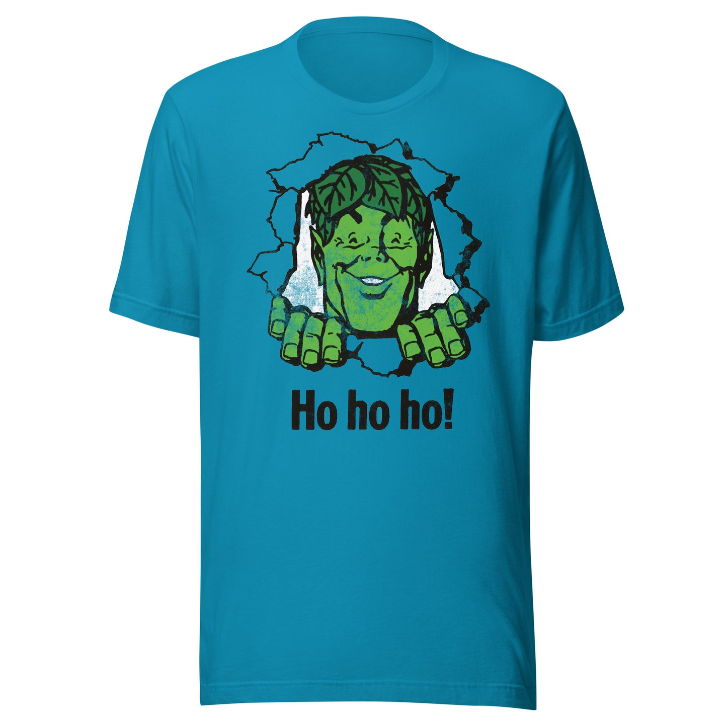 Jolly Giant Ho Ho Ho! Chest Burst Distressed Vintage Softstyle T-Shirt