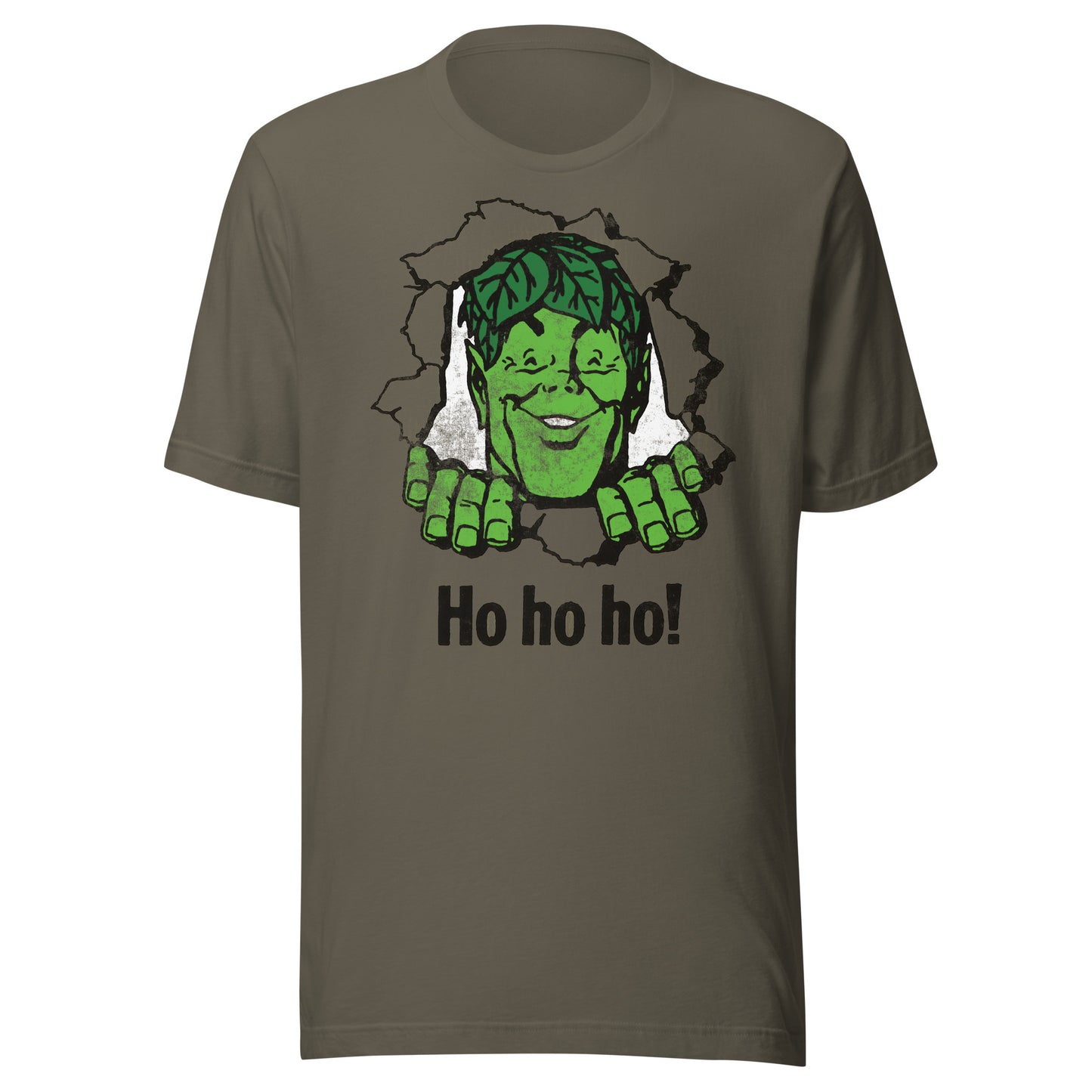 Jolly Giant Ho Ho Ho! Chest Burst Distressed Vintage Softstyle T-Shirt