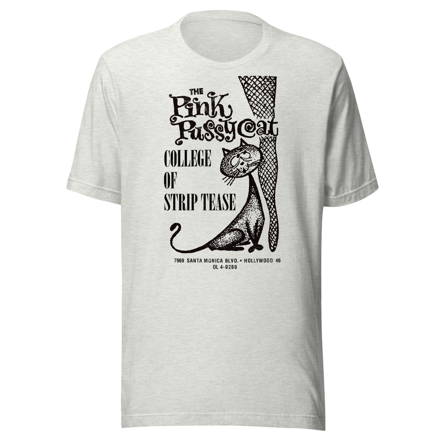 Pink Pussycat College of Strip Tease, Hollywood, CA Distressed Softstyle Tee