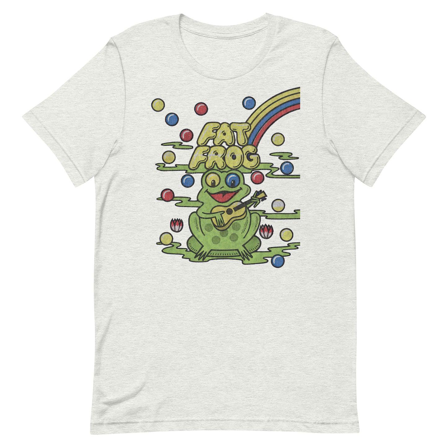 Fat Frog Vintage Gumball Ice Cream Retro Distressed Softstyle Unisex Tee