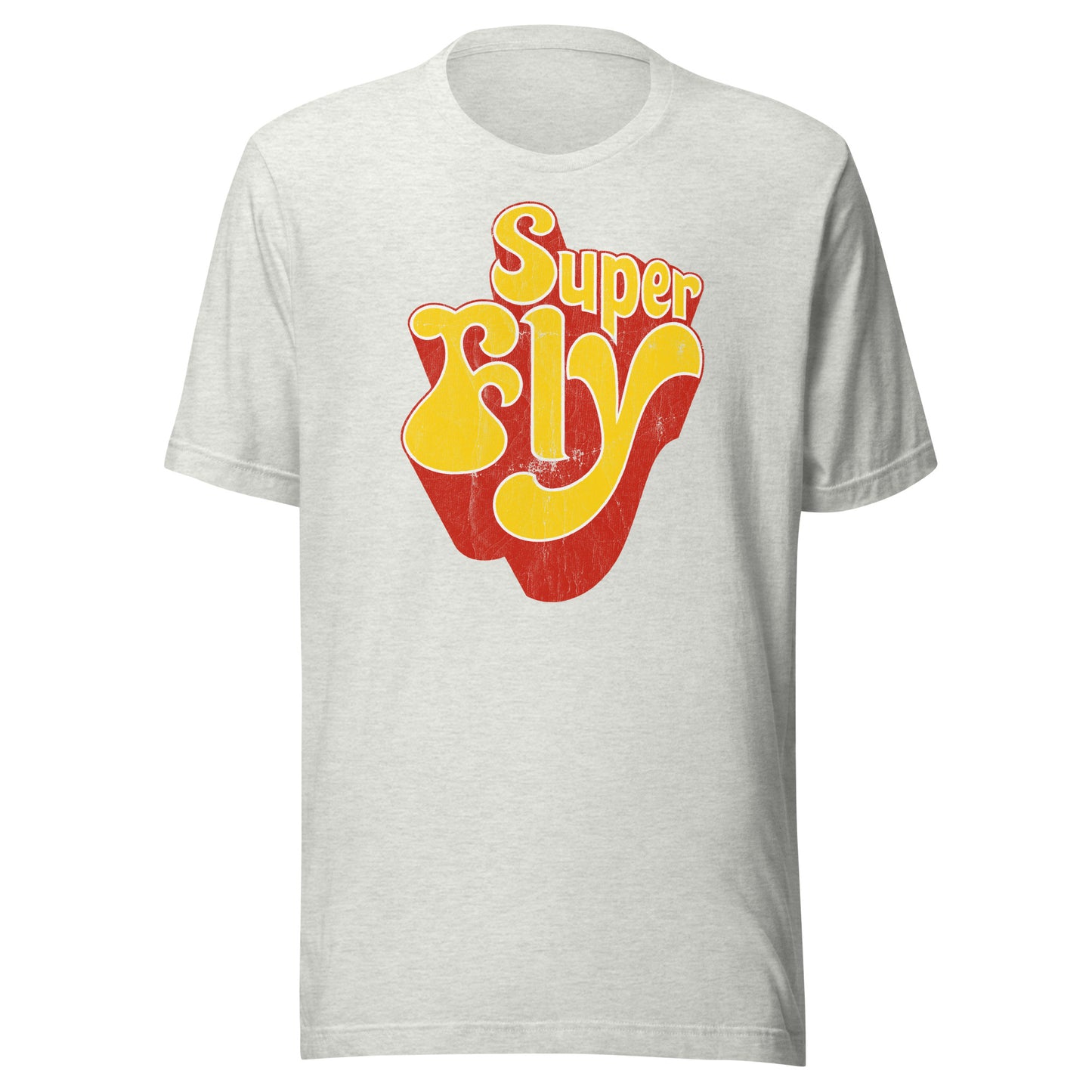 Super Fly (Yellow) 70s Blaxploitation Funk Distressed Softstyle Tee